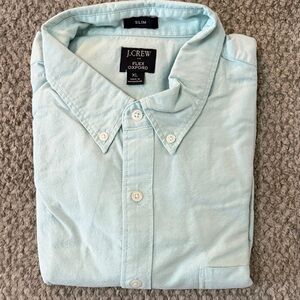 J. Crew Men's Aqua Button Down Shirt
